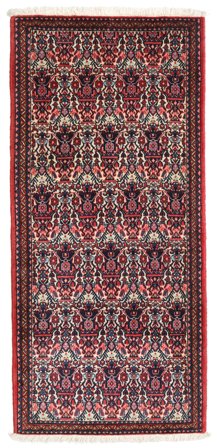 68X148 Tapis Abadeh D'orient Rouge/Rose Foncé (Laine, ) Carpetvista