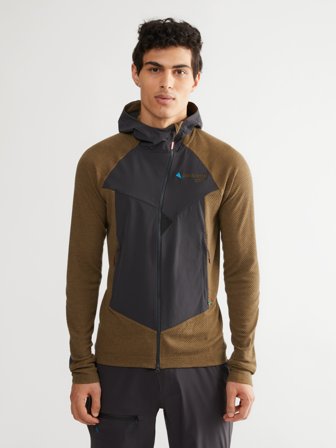 Klättermusen Hugin Zip Hoodie Men's's - Olive-Raven - Men's - XXL