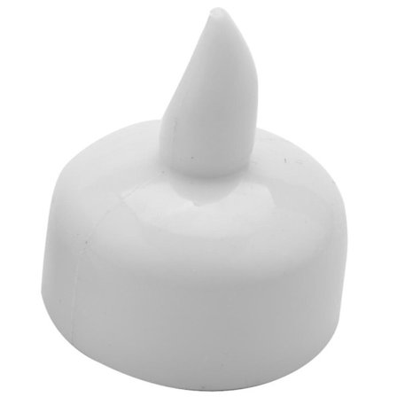 24-pakke vanntett, flammefri flytende telys, varmt hvitt batteri flimrende LED-telys