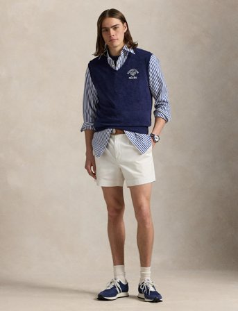 Polo Ralph Lauren Embroidered Terry Vest - Navy - M