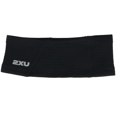 2XU - Schwarz headband Mütze - Ignition Hyper-haptic Black/Silver Headband @ Hatstore