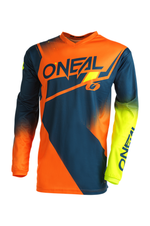 Maglia Cross O'Neal Element Racewear Blu-Arancio-Giallo M