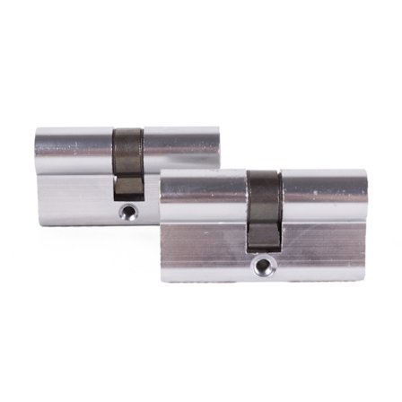 Cylinderlås europrofil 60 mm 2-pack lika låsning