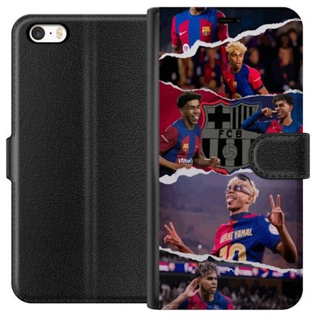 Kompatibelt Plånboksfodral till Apple Apple iPhone SE (2016) Yamal Fotboll Spelare Barcelona