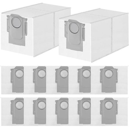 VUSZR 12 Kappaleen Pölypussit Roborock Q Revo/Qrevo S/Qrevo Pro/Qrevo Edge/Qrevo Curv/Qrevo Q HARJA JA IMURITARVIKKEET