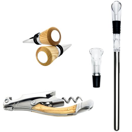 Hâws Komplet vinsæt i gaveæske, 5 dele - Rustfrit stål, træ | KitchenOne