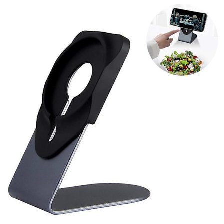 Gråt stativ til MagSafe-oplader, foldbar telefonholder til MagSafe-oplader, Magsafe-tilbehør Desi