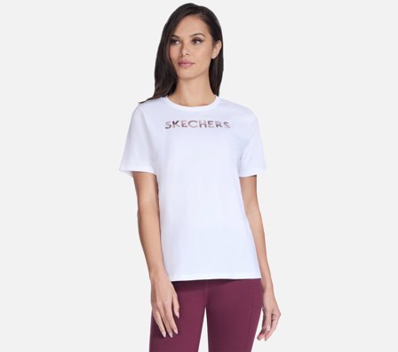 Skechers, Dazzle Short Sleeve Tee, S, Dame
