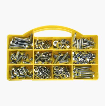 Biltema - Skrue- og muttersett 315 deler