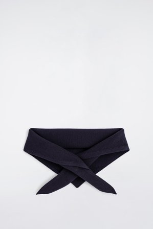 COS Men's Sciarpa In Lana Merino Testurizzata in Blu