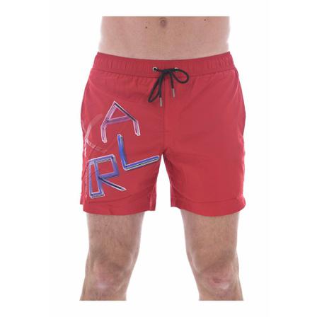 Karl Lagerfeld Short de Bain Rød, Herre Badeshorts