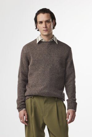 NN07 Lee 6598 Sweater male Green Wool Blend