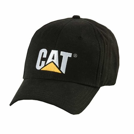 Caterpillar Unisex Vuxen Logo Baseball Cap En Storlek Svart