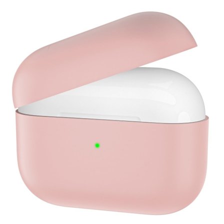 AirPods 3 enkelt silikonfodral - Ljusrosa