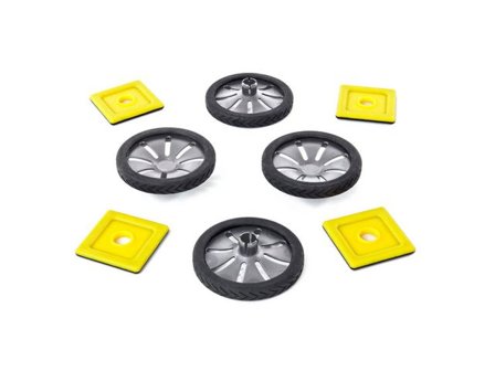 POLYDRON Polydron Magnetiskt hjulset 8/fp - Lyreco - Skola och förskola - Lekmaterial - Bygglek, konstruktion och mosaik