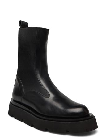 Moncalieri Black Vacchetta Shoes Chelsea Boots Svart ATP Atelier