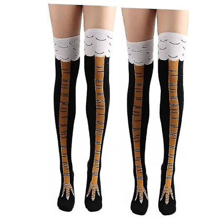 2 Par Kyllingfødder Sokker Nyhed Sjove Skøre Kyllingben Sokker Kalkun Sokker Sjove Gave Til Fest