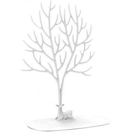 1 stk (Hvit) Hjortegevir Tre Stativ, Smykkeholder/Halskjede