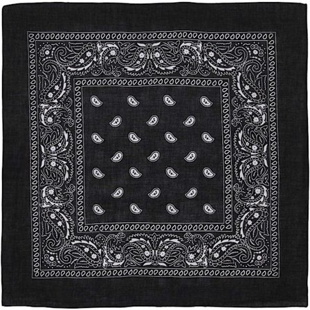 Stor bomullsbandana i paisleymönster (22" x 22")