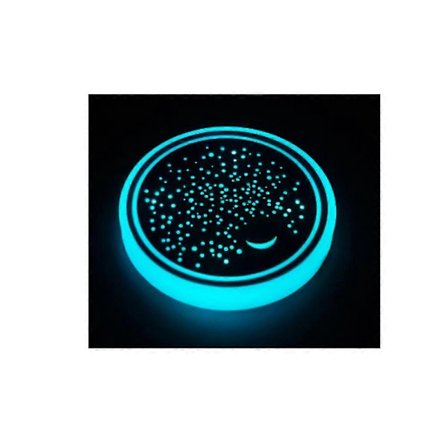 LED Bil Kopholder Lys, Lysende Bilunderlag til Kopholdere 7 Farveskiftende