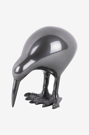 Present Time - Statue Kiwi Bird - Sølvfarvet - Pynteting - Fra Homeroom
