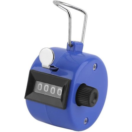 Digital håndholdt telleklikker 4-sifret golf krom