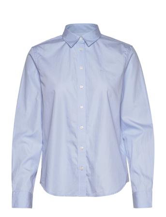 Regular Broadcloth Shirt Långärmad Skjorta Blå GANT