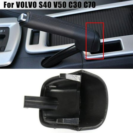 Svart Bil Handbromshandtag Spakskydd Passar VOLVO C30 C70 2006-2013 Direkt Ersättningshandtag Spakskydd-