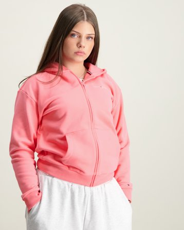 Tommy Hilfiger MINI CORP ZIP THROUGH HOODIE Rosa Hettegensere/Hoodies Jente - Kids Brand Store