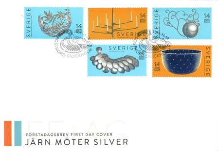 Sverige - Jern- og sølvsmedekunst - Førstedagskuvert