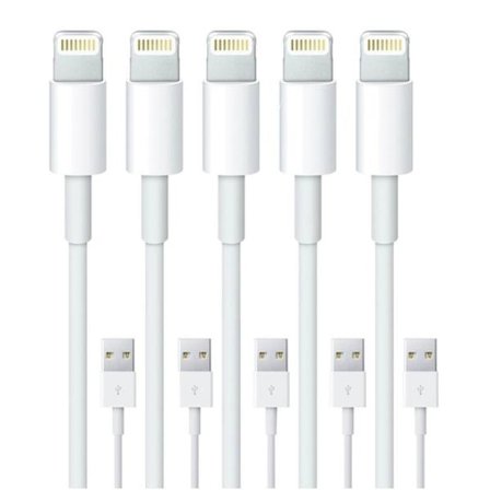 5-pak 1M - Lightning-oplader Kompatibel med iPhone Xs/Max/X/8/7/6/5SE/5S iOS12 zdq