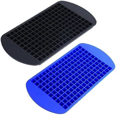 2 stk. isbitbrett 160 ruter firkantet silikon mini isbitbrett