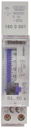Theben SUL180A Kopplingsur 230-240V, Strömbrytare & vägguttag