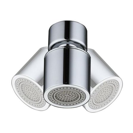 Vattenkran Aerator 360° Roterande Aerator Filter Kran med 2 Spraylägen Stänk och Kalkborttagare Tillbehör för Badrum Kök Vattenbesparing