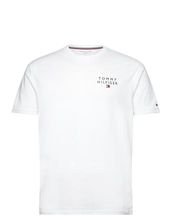 Tommy Hilfiger Cn Ss Tee Logo Vit