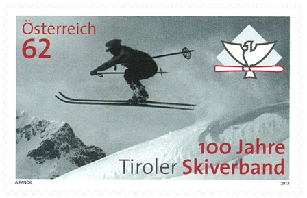 Østrig 2013 - Skiforbund - Postfrisk frimærke