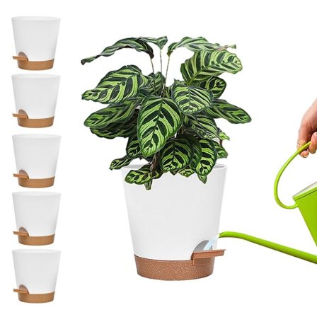 10-pack - Självvattnande Kruka / Självbevattning / Blomvattnare Vit/NC/