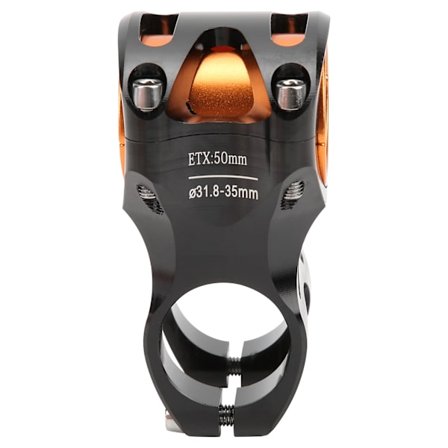 CANSUCC Sykkelstyre Stem Forhøyer i Aluminium 31.8/35mm Kort Styre Stem S50 Svart