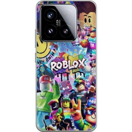 Kompatibelt Mobilskal till Xiaomi Xiaomi 15 Stor färgglad Roblox-värld med många karaktärer, energifylld gaming-illustration perfekt för barnrum