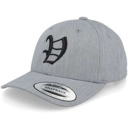 Kiddo Cap - Grey - adjustable - Cap - Kids V Letter 3d Heather Grey Adjustable - Hatstore