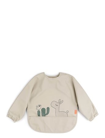 Done by Deer Sleeved Pocket Bib Lalee Sand - Beige - ONE SIZE