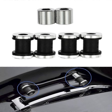 4-punkts dockningshårdvarusats, Sissy Bar-ställ, Kompatibel med Harley Davidson Touring 2009 2022 Road King Street Glide Electra Glide Road 