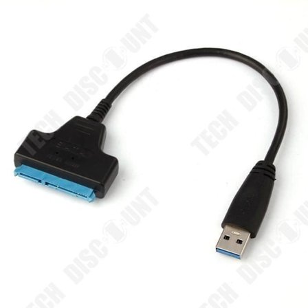 USB-adapter - TD - SATA - 50Go/s - Kompatibel med USB 1.0/2.0 - Svart