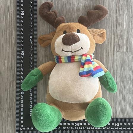 Mub- Jul kaste pude God jul sød Santa elg plys legetøj Reindeer (21cm/130g)