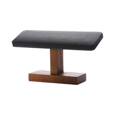 T-formad smyckesställ i trä, djupgrå