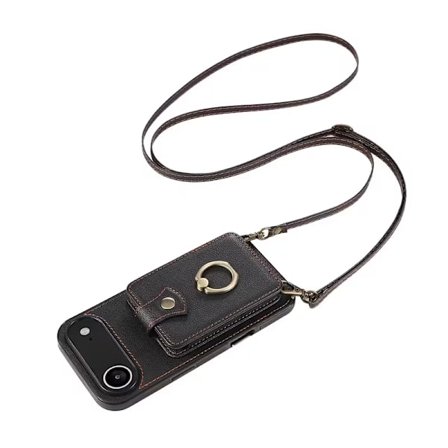 360° Roterende Ringholder Pung Etui Til iPhone 17Air Med Kortplads