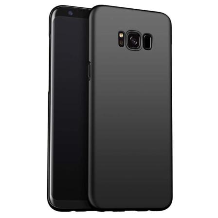 Samsung S8 Plus Ultratunn Gummibelagd Mattsvart Skal Basic V2 Svart