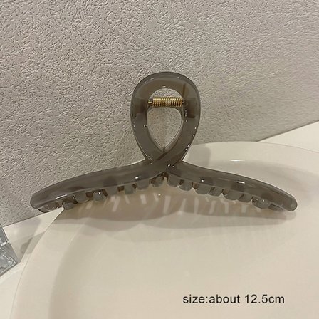 13 cm Large Jelly Color Clip Girl Hårnål Bakhode Hårnål Plat