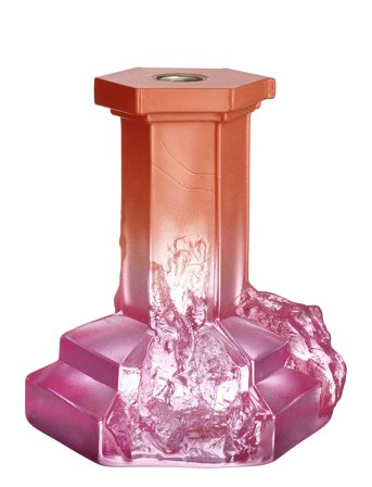Rocky Baroque Ljusstake 175Mm Pink Kosta Boda