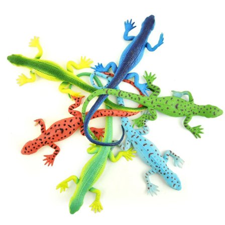 Stretchödla 25cm Gul med grön rygg